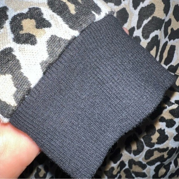 Sanctuary Leopard Print City Topper Long Lined  Zip Up Jacket Cardigan Size M - Picture 12 of 15